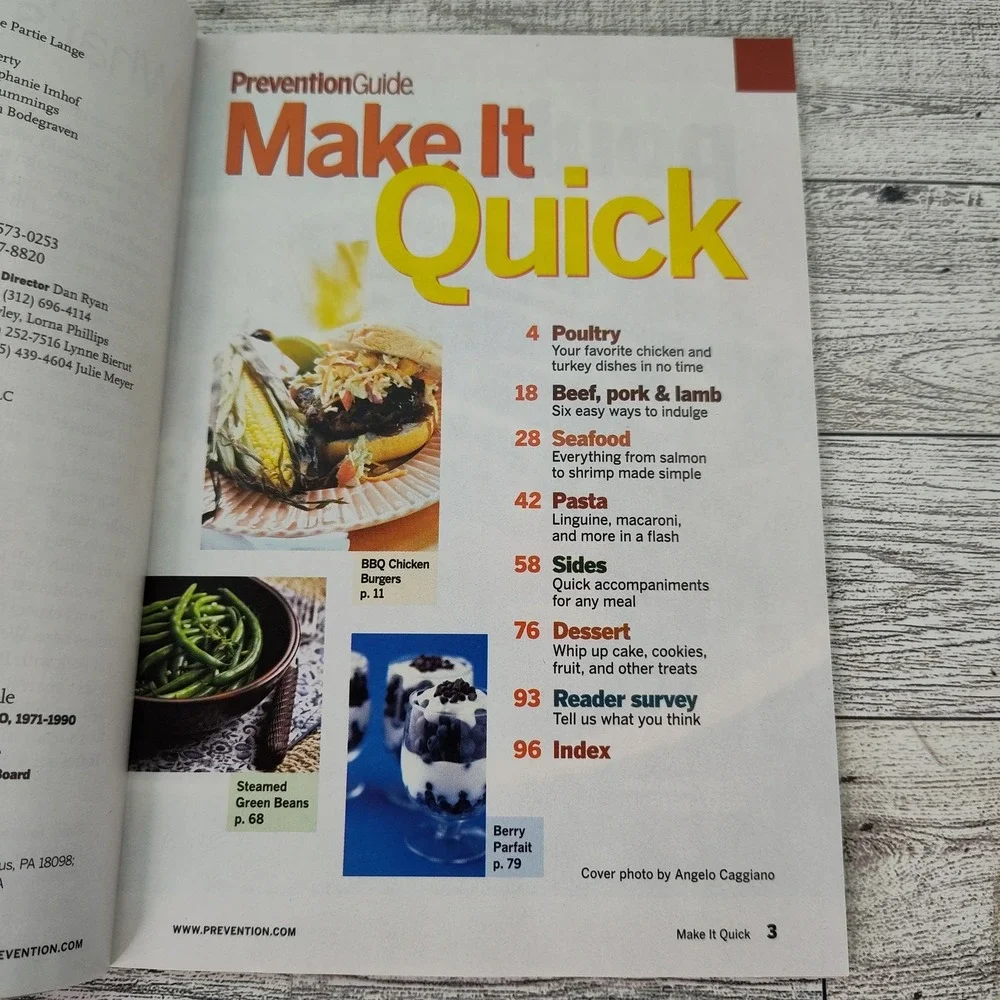 Make It Quick Magazine‎ 2005 September Cookbook Booklet Recipes